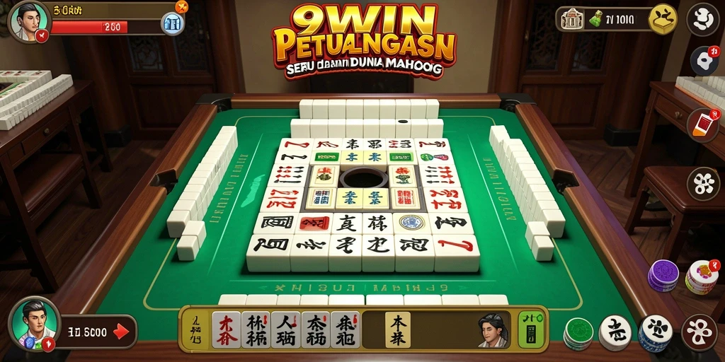 Screenshot gameplay 9WIN menampilkan momen seru bermain Mahjong.