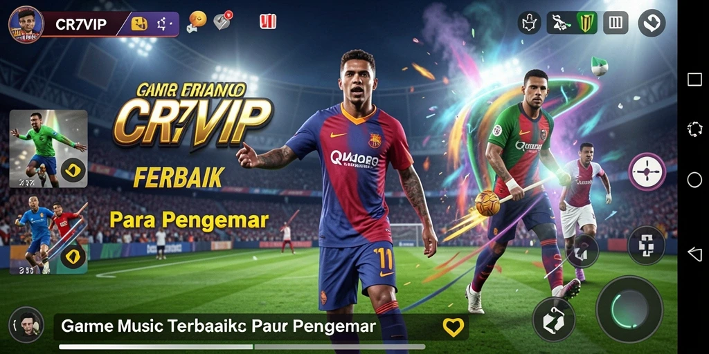 Tampilan gameplay CR7VIP yang seru dan penuh warna.