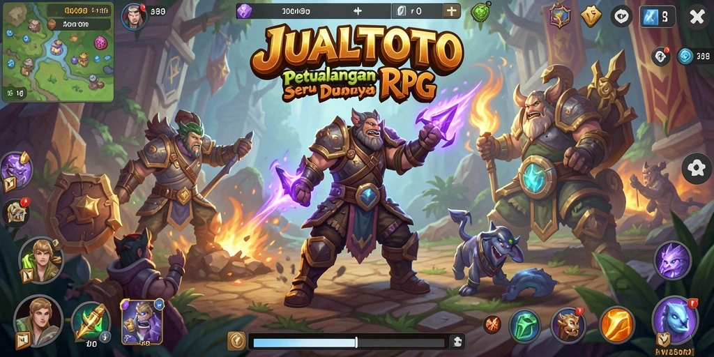 Tampilan gameplay RPG yang menakjubkan dari JUALTOTO.