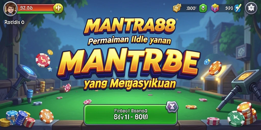 Tampilan screenshot utama MANTRA88 menunjukkan gameplay Idle yang menarik.
