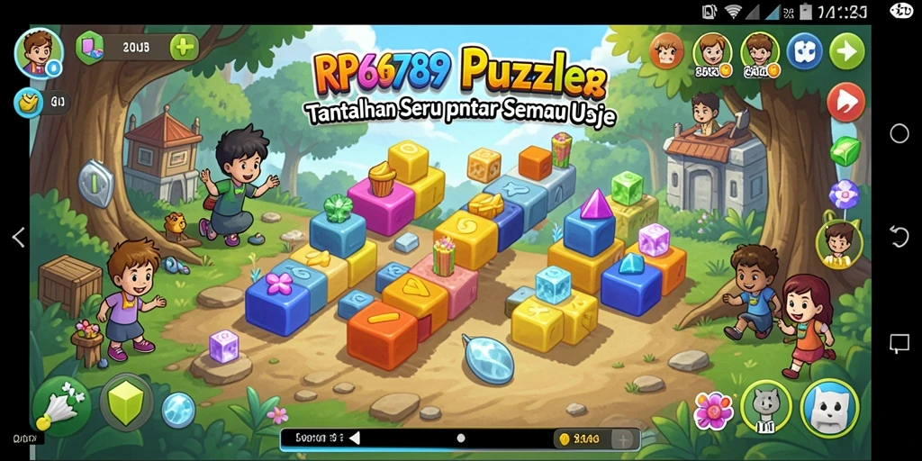 Tampilan gameplay RP6789 yang menantang dalam menyusun puzzle.