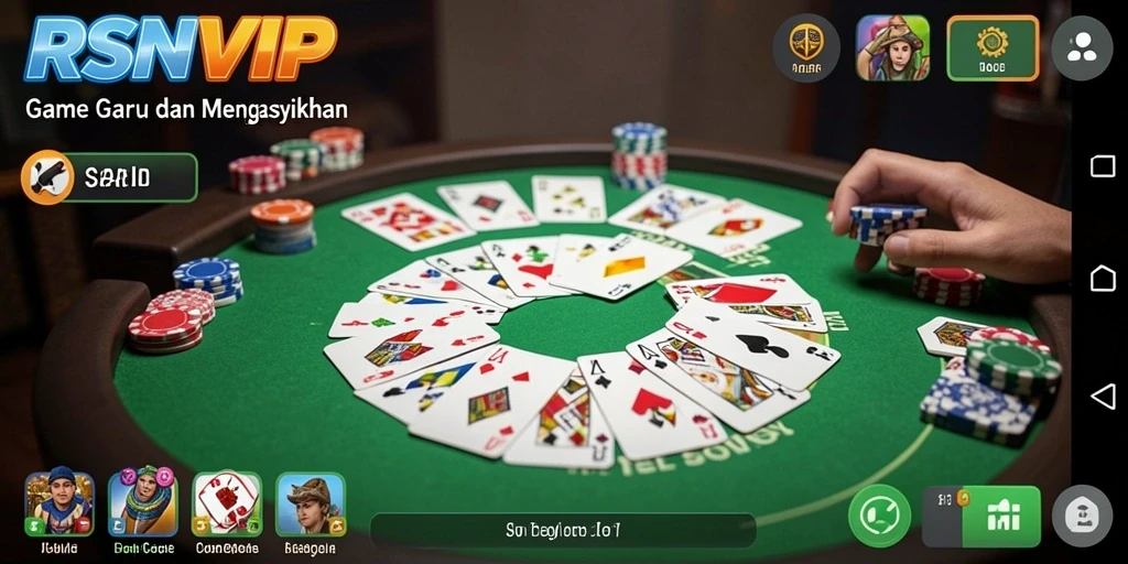 Screenshot gameplay <strong>RSNVIP</strong> menampilkan suasana bermain Gaple yang seru.