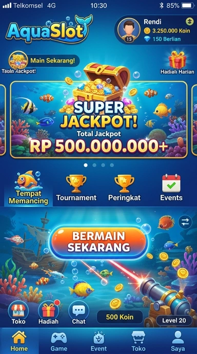 Proses pengunduhan aplikasi aquaslot yang cepat dan efisien.